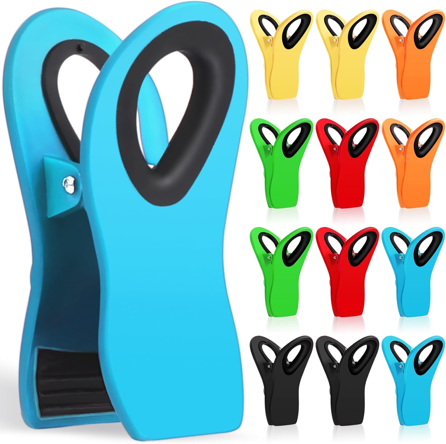 Food Snacks Images - Confezione da 12 Clip per Sacchetti