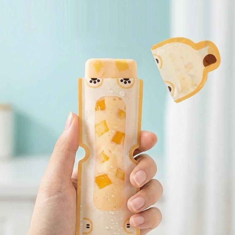 Healthy Snacks Food - 20 Sacchetti per Ghiaccioli Fai-da-Te con