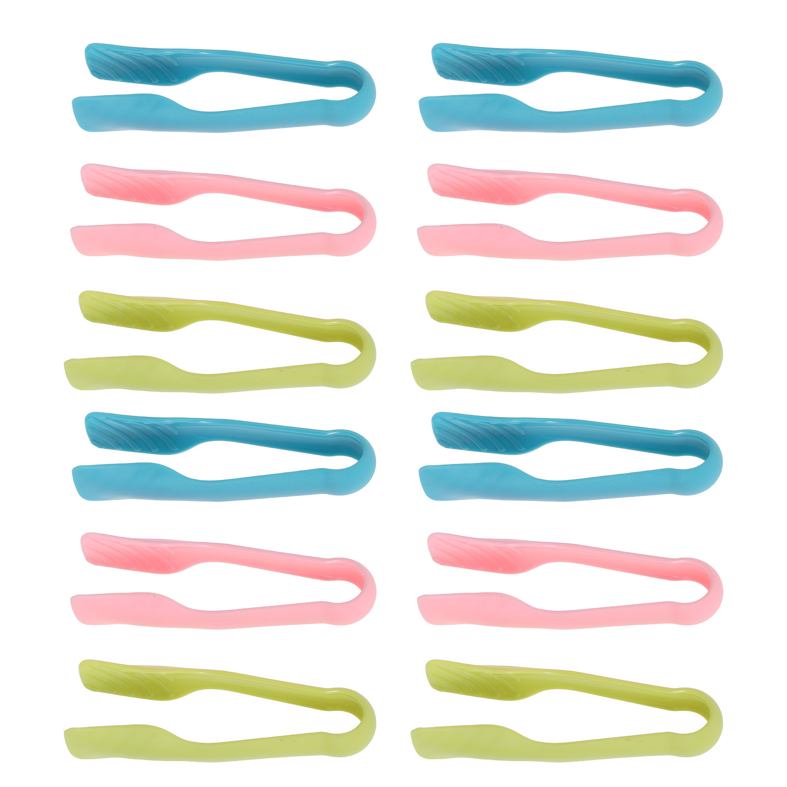 Food Snacks Distribution - 12 Pinze da Servire in Plastica