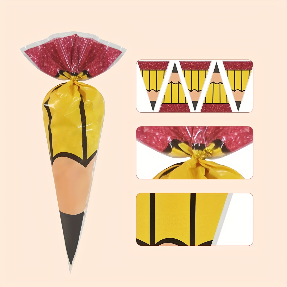 Food Like Snacks - Sacchetti di plastica a cono per